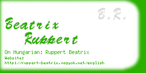 beatrix ruppert business card